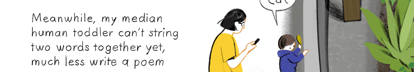 A child climbs a wall while holding a leaf.